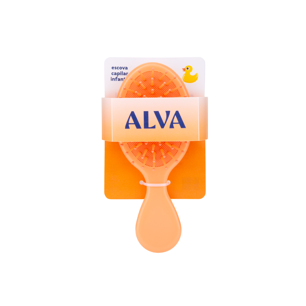 🎁 Escova Capilar Infantil Laranja Alva (100% off)