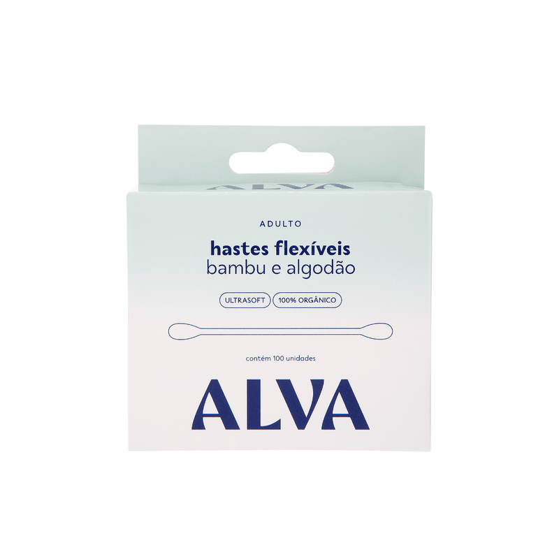 Cotonete de Bamboo e Algodão Natural Alva