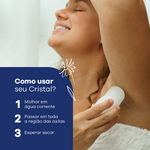 Desodorante Cristal Stick Sem Embalagem Vegano 120g Alva thumbnail