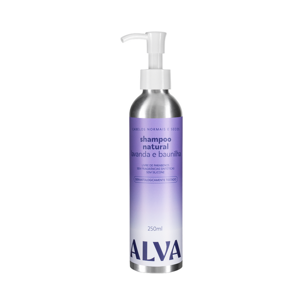 Shampoo Cabelos Normais e Secos - Lavanda e Baunilha Vegano 250ml Alva