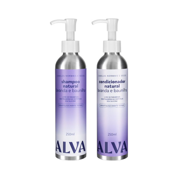 Kit Cabelos Saudáveis - 1 Shampoo Lavanda + 1 Condicionador Lavanda