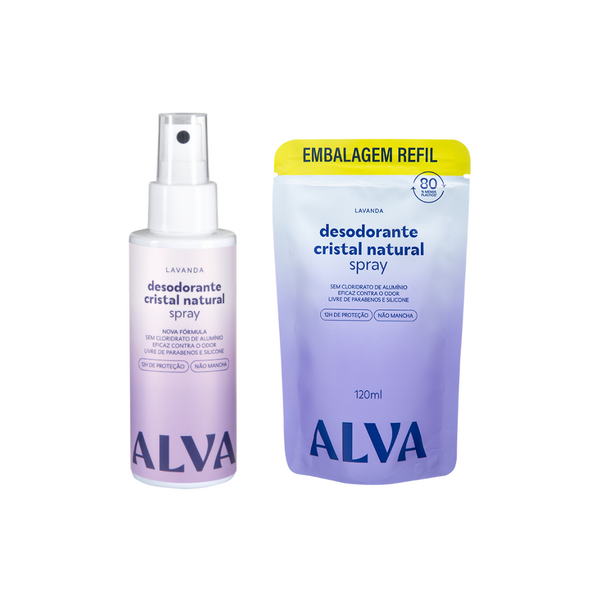 Kit Spray Lavanda + Refil Alva