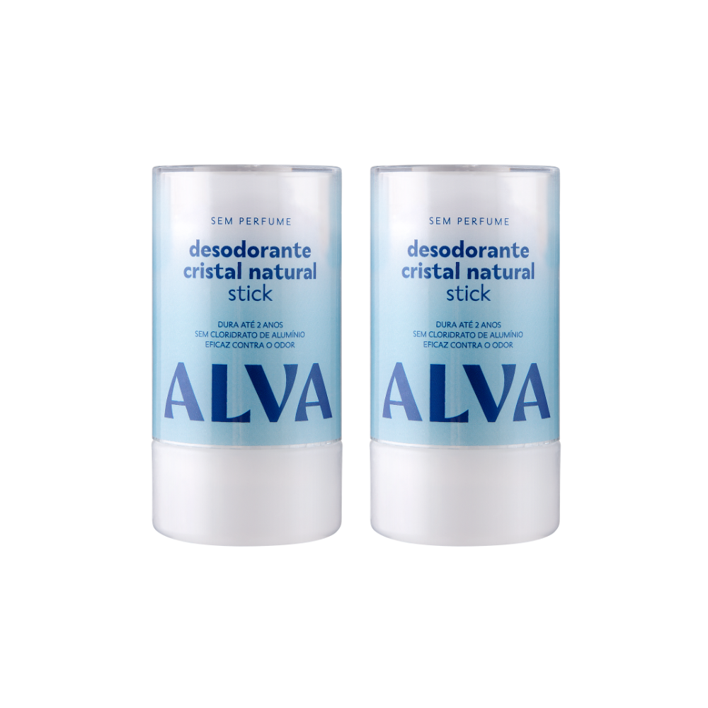 🎁 Kit Casal em Sintonia - 2 Desodorantes Cristal Alva (50% off)