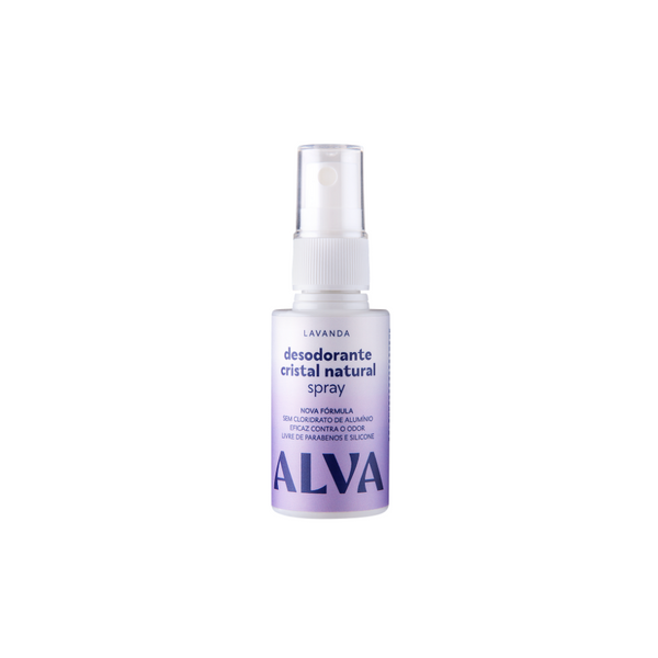 Desodorante Spray Cristal Natural Lavanda Vegano 30ml Alva