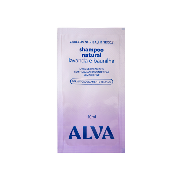 🎁 Sachê Shampoo - Lavanda e Baunilha Vegano 10ml Alva (100% off)