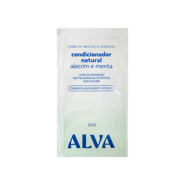 🎁 Sachê Condicionador - Alecrim e Menta Vegano 10ml Alva (100% off)