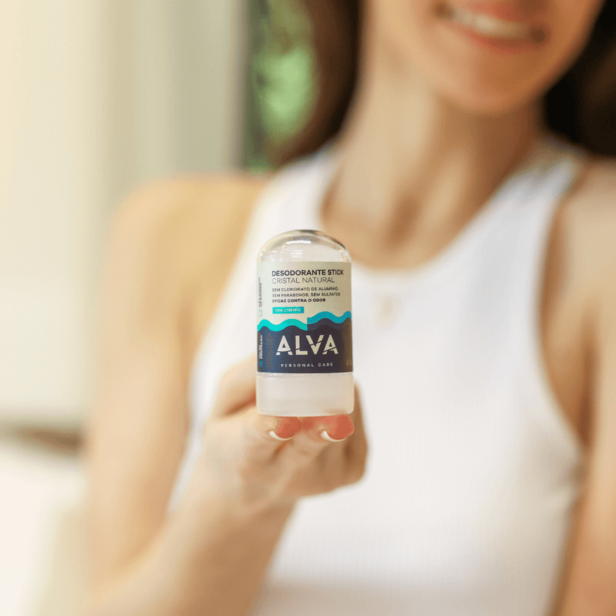 Desodorante Cristal Stick Vegano 60g Alva