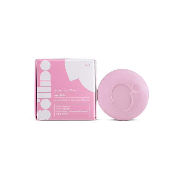 Shampoo Sóllido Todos os Tipos de Cabelo 80g