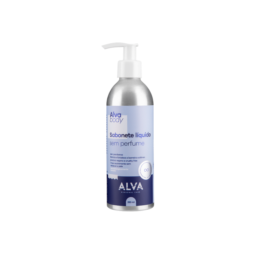 Sabonete Líquido Sem Perfume Vegano 250ml Alva