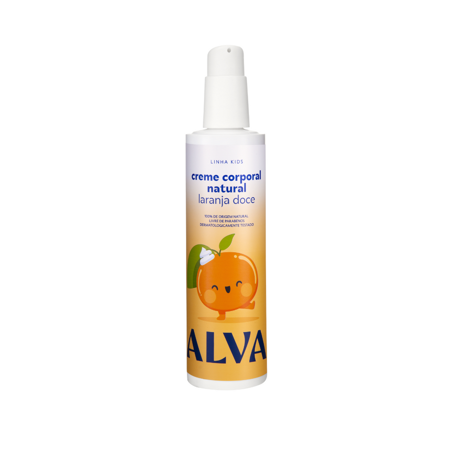 Creme Corporal Infantil Laranja Doce e Baunilha 250ml Alva