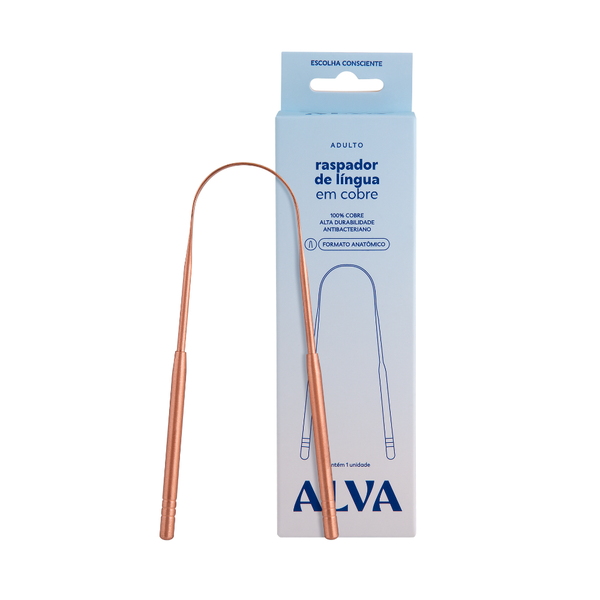 🎁 Raspador de Língua de Cobre Alva (100% off)