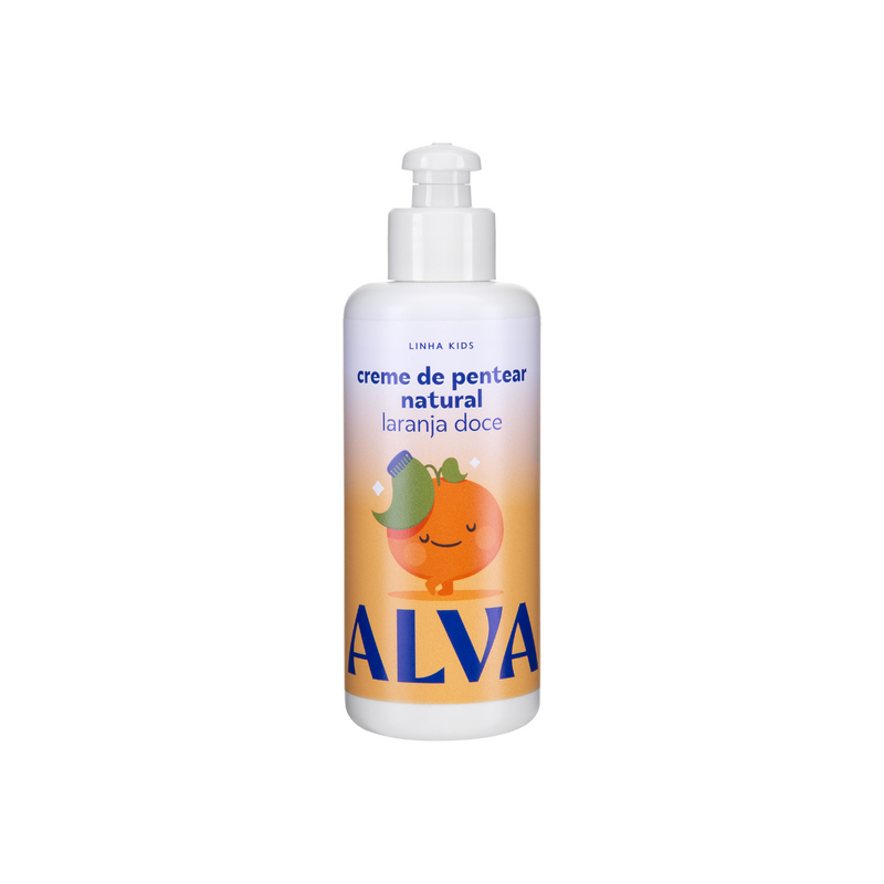 Creme de Pentear Infantil Laranja Doce e Baunilha 160ml Alva