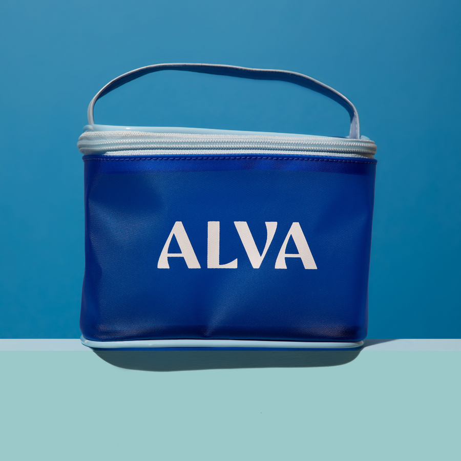 Necessaire Azul Transparente Alva