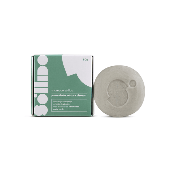 Shampoo Sóllido para Cabelos Mistos e Oleosos 80g