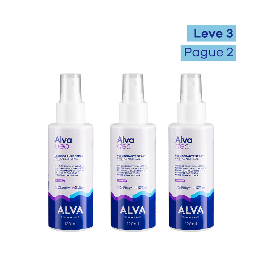 Leve 3 Pague 2: Desodorante Spray Lavanda