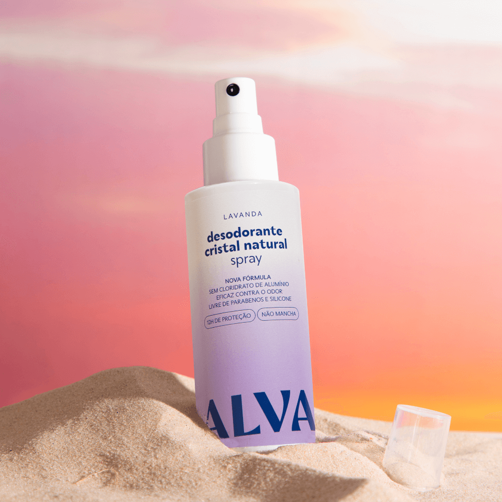 Desodorante Cristal Natural Spray Lavanda 120ml Alva — Alva