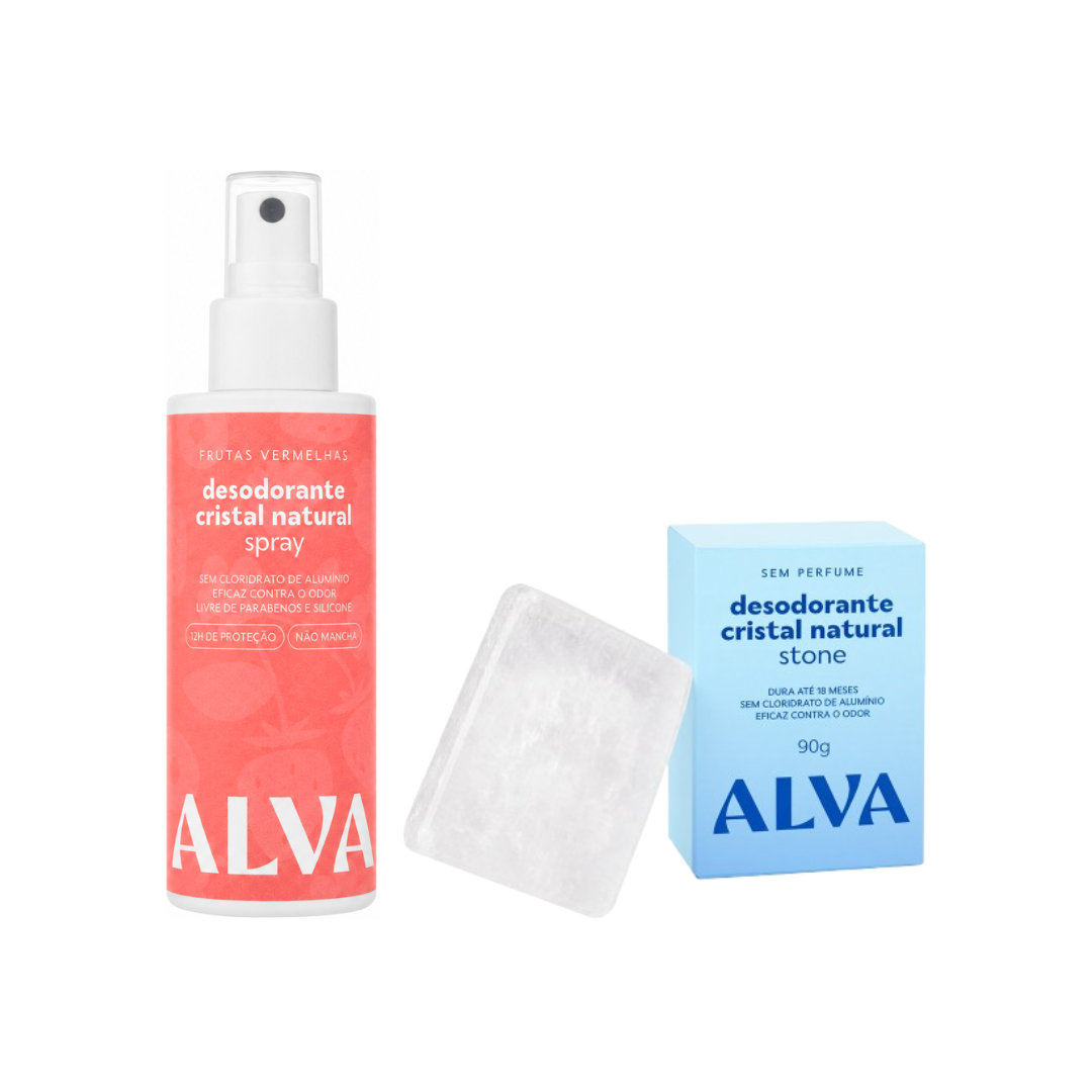 🎁 Kit Transição para Desodorante Natural Stone - Frutas Vermelhas (50% off)