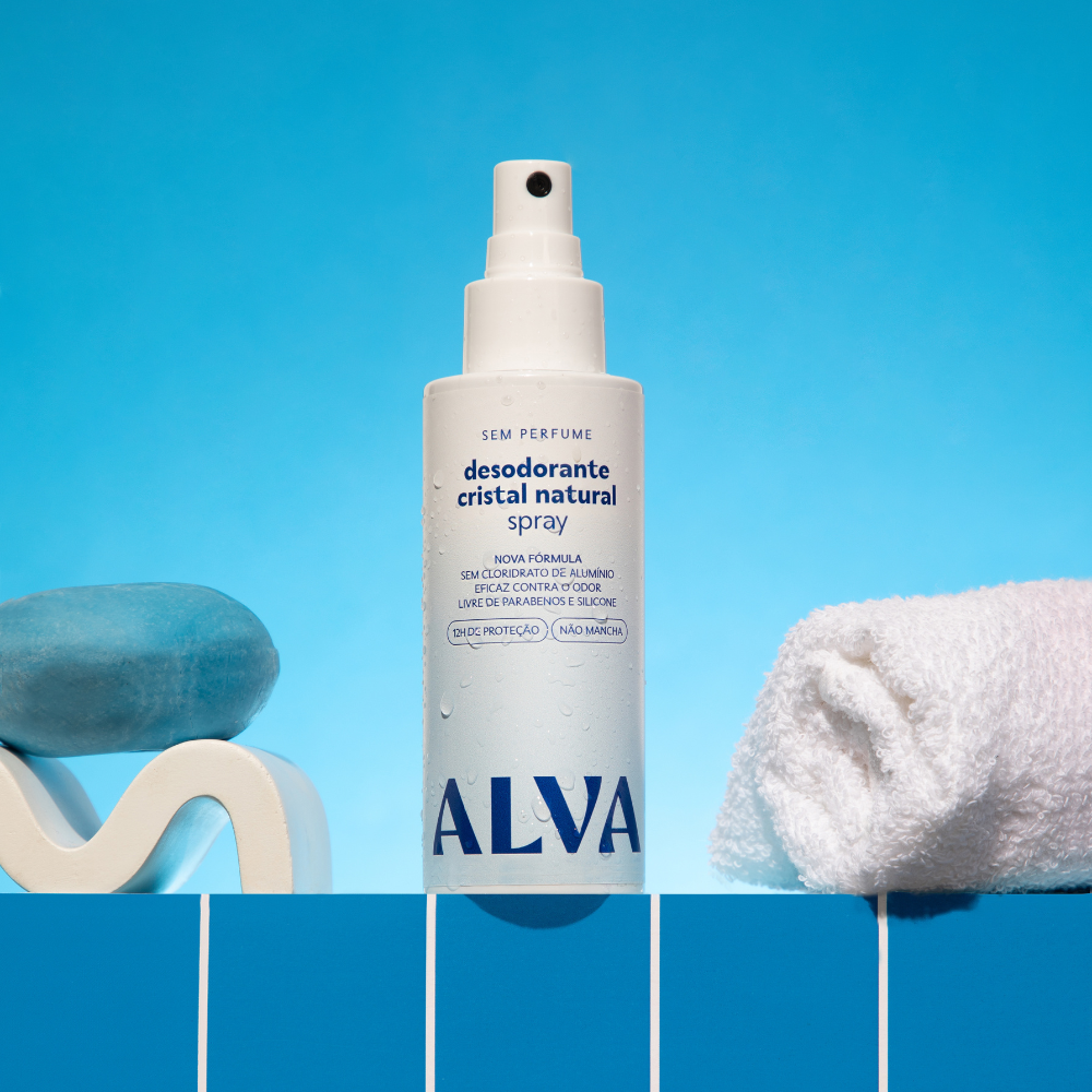 Desodorante Cristal Natural Spray (Sem Perfume) 120ml Alva — Alva