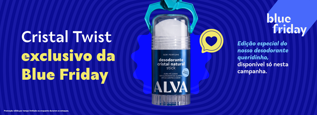 Desodorante Cristal Twist exclusivo da Blue Friday