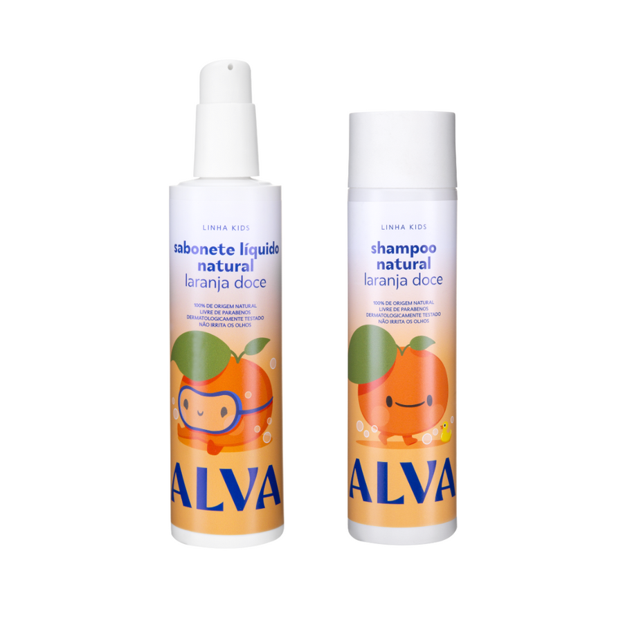 Kit Higiene Kids - Shampoo e Sabonete Líquido Laranja Doce