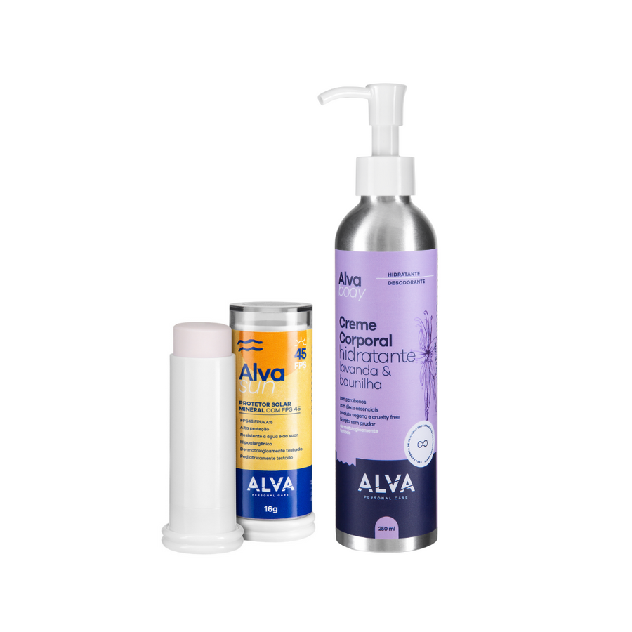 Kit Alva Sun - Protetor Solar + Creme Corporal