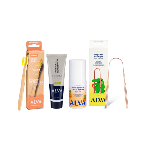 Kit Cuidado Kids - Higiene Bucal + Roll on