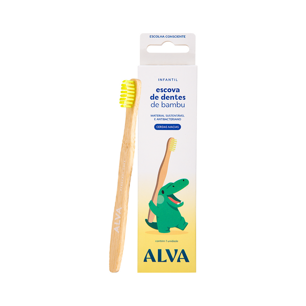 Escova de Dentes Bamboo Infantil Alva