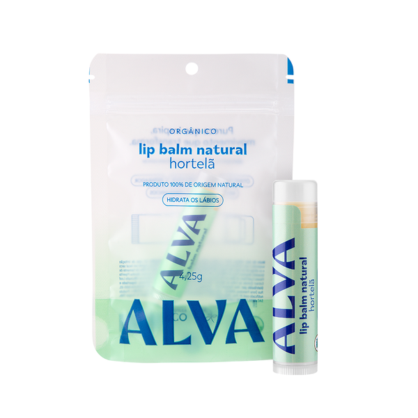 Hidratante Labial Orgânico Hortelã 4,25g Alva – Alva Personal Care