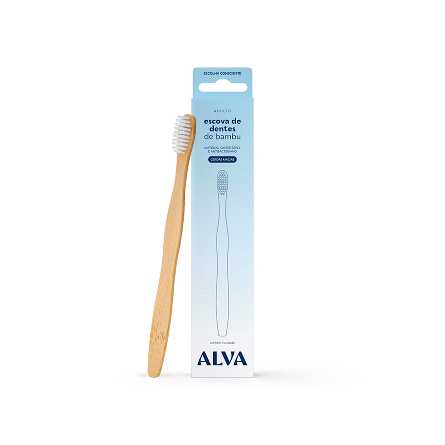Escova de Dentes Bamboo Adulto Alva