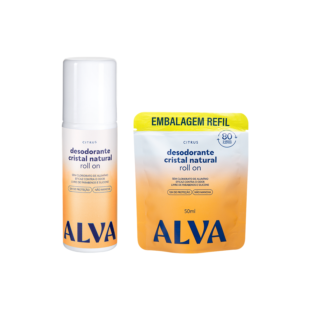🎁 Kit Roll on Citrus + Refil Alva (50% off)