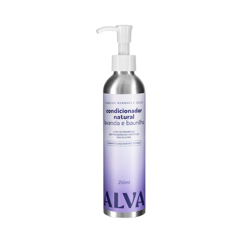 Condicionador Cabelos Normais e Secos - Lavanda e Baunilha Vegano 250ml Alva