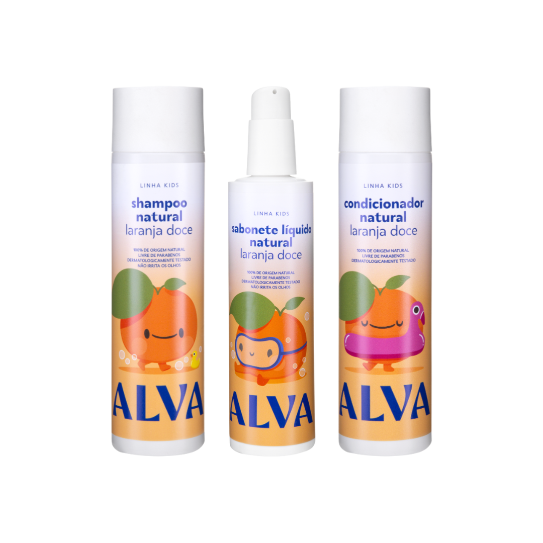 🎁 Kit Higiene Kids - Trio Laranja Doce (50% off)