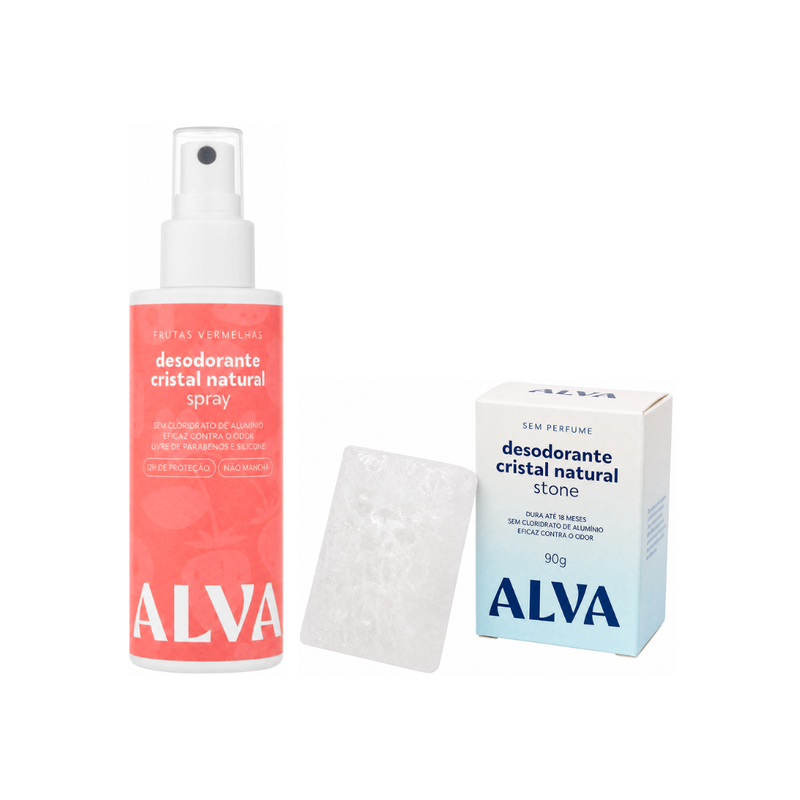 Kit Transição para Desodorante Natural Stone - Frutas Vermelhas