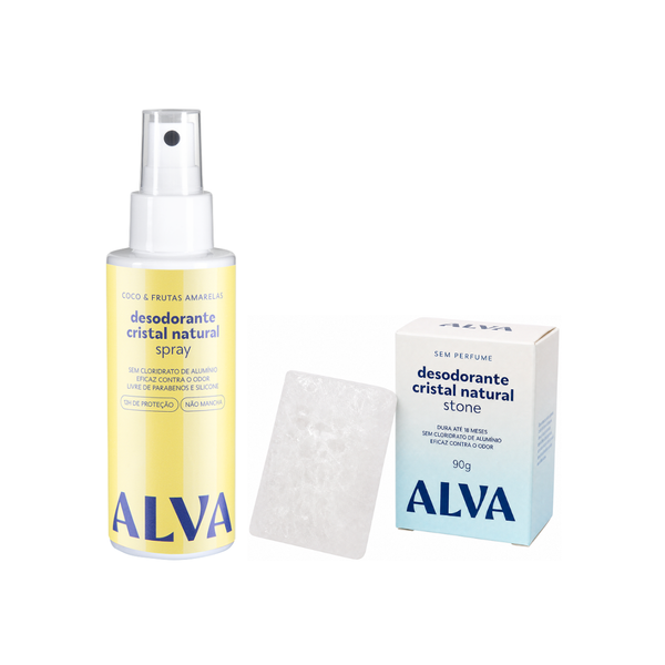 Kit Transição para Desodorante Natural Stone - Coco & Frutas Amarelas