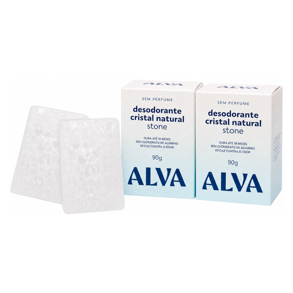 Kit Cristal em Dobro – 2 Desodorantes Cristal Alva