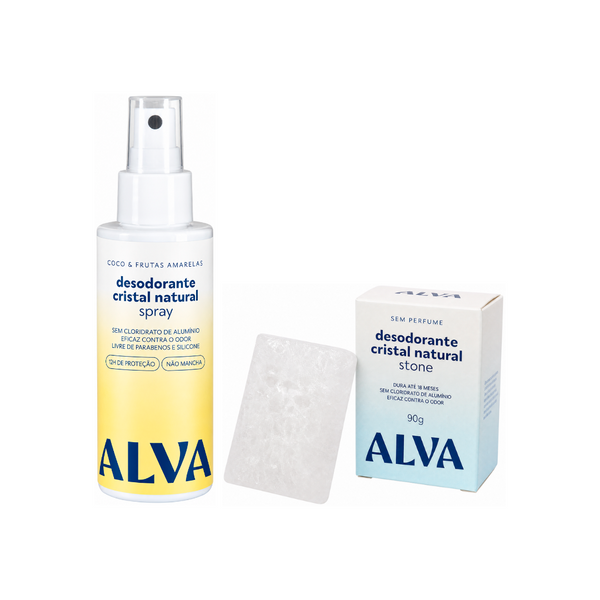 Kit Transição para Desodorante Natural Stone - Coco & Frutas Amarelas