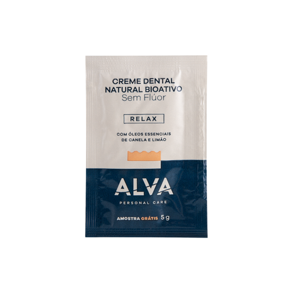 🎁 Sachê Creme Dental Relax - Canela e Limão 5g Alva (100% off)