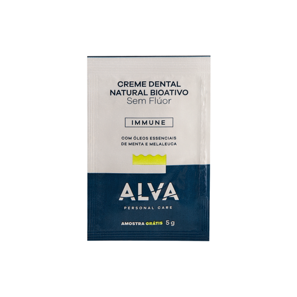 🎁 Sachê Creme Dental Immune - Menta e Melaleuca 5g Alva (100% off)