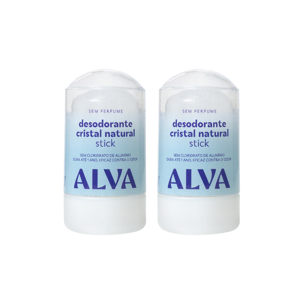 🎁 Kit Duplinha - 2 Desodorantes Cristal Alva (50% off)