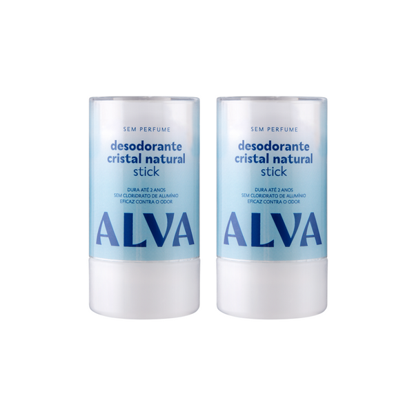 🎁 Kit Casal em Sintonia - 2 Desodorantes Cristal Alva (50% off)