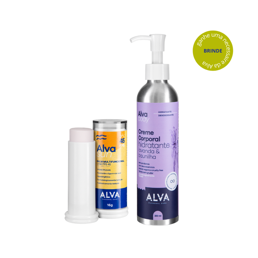 Kit Alva Sun - Protetor Solar + Creme Corporal